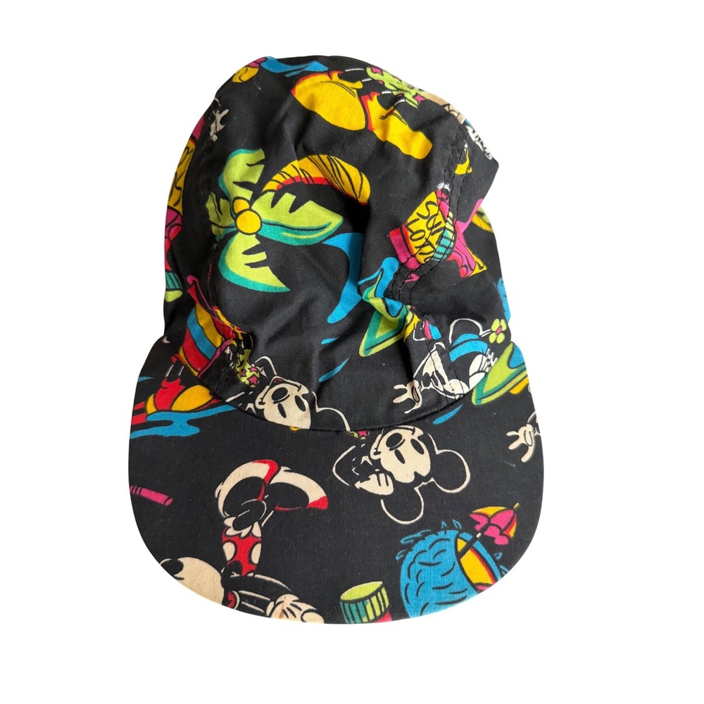 Mickey Mouse Cap Unisex Black Vintage 80s USA headwear
